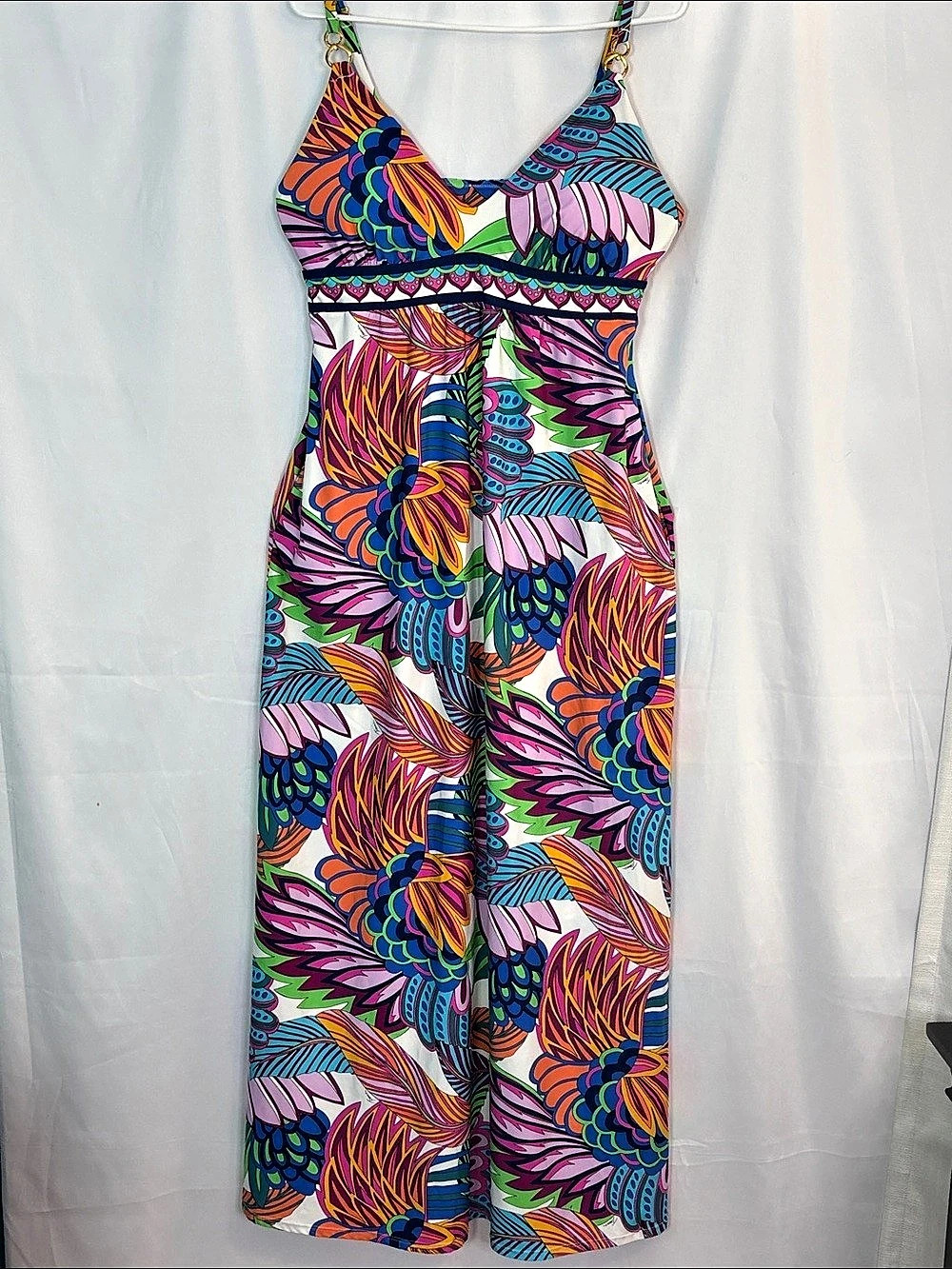 Trina Turk Floral Maxi Dress in Multicolor Like New